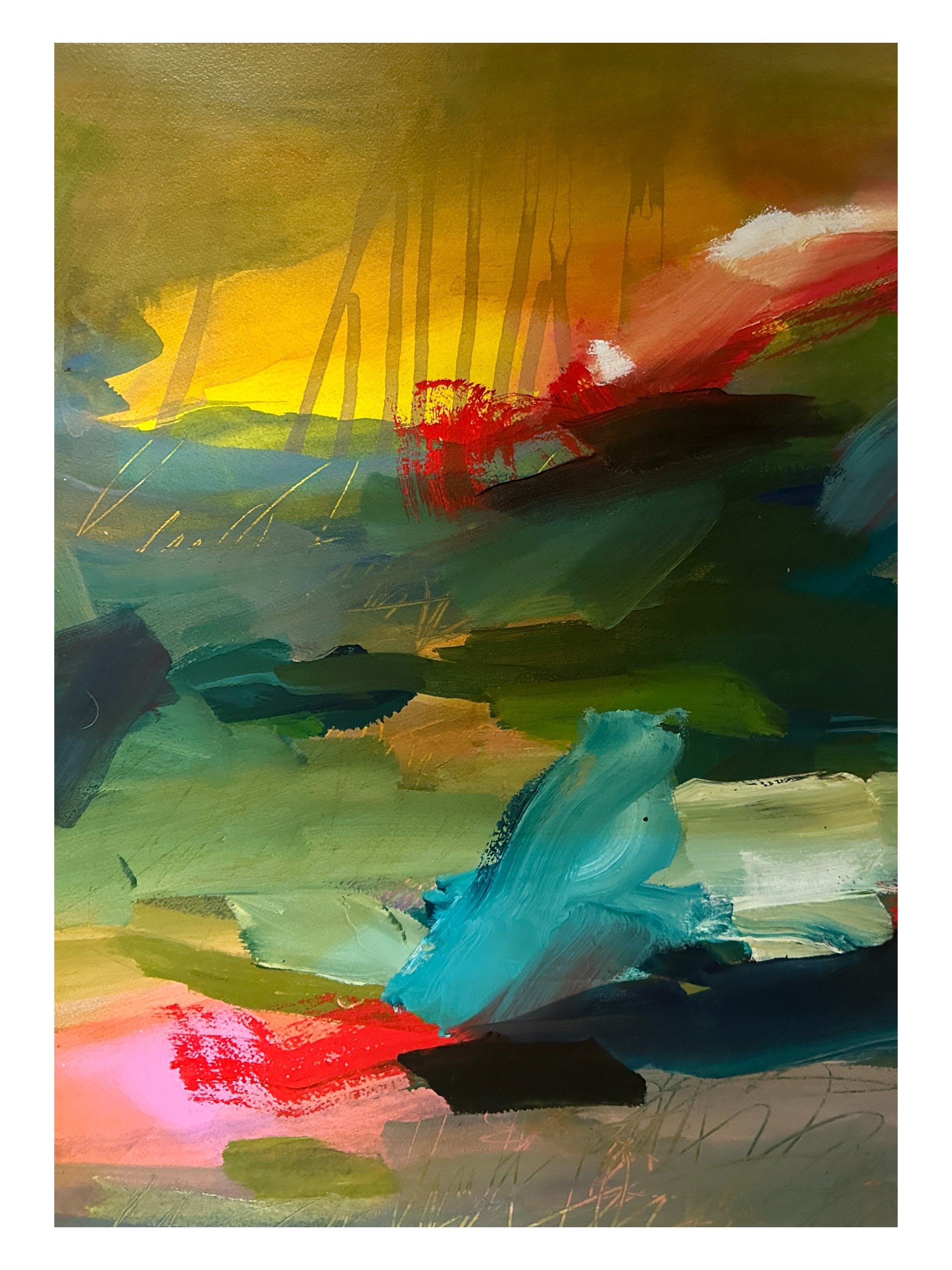 untitled WORKS ON PAPER #1
24"x18"| $400 |
Framed $500