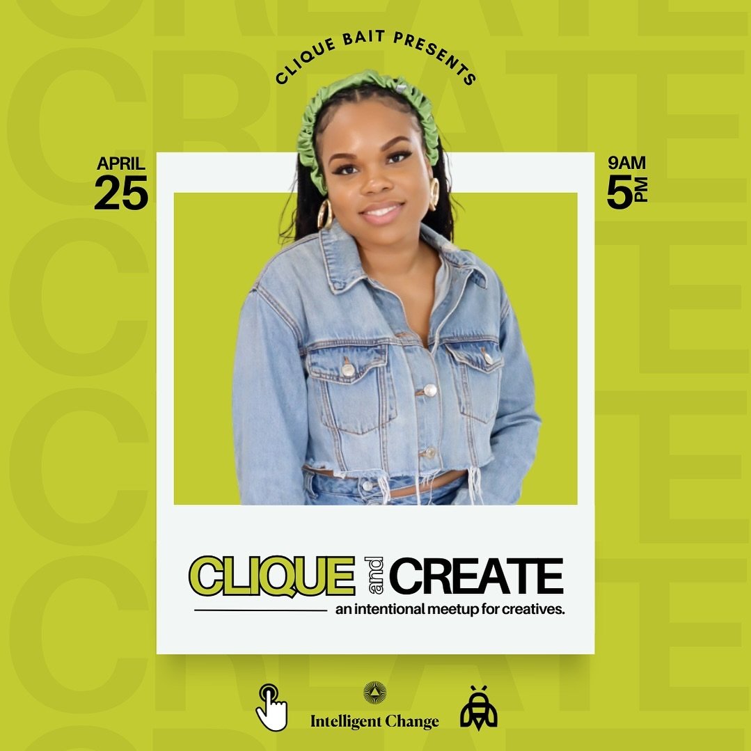 Tomorrow is @cliquebait.creative first Clique &amp; Create event in Houston! I&rsquo;m super excited to connect with everyone AND to get some work done!

If you&rsquo;ve RSVP be sure to check your email 📧 for a special message from me! 🤗

#creative