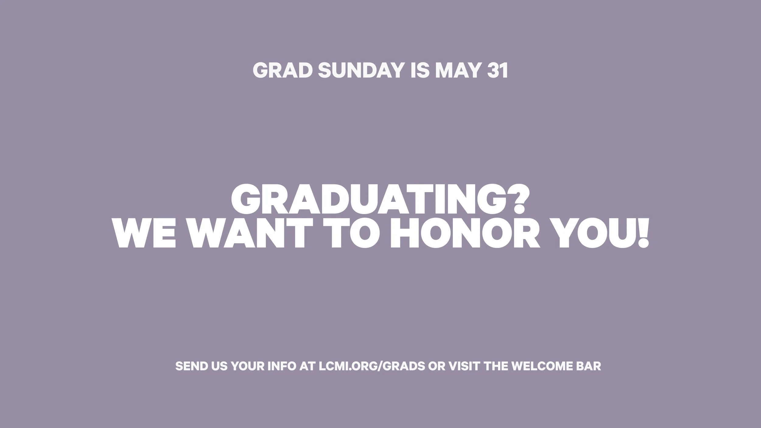 Grad Sunday