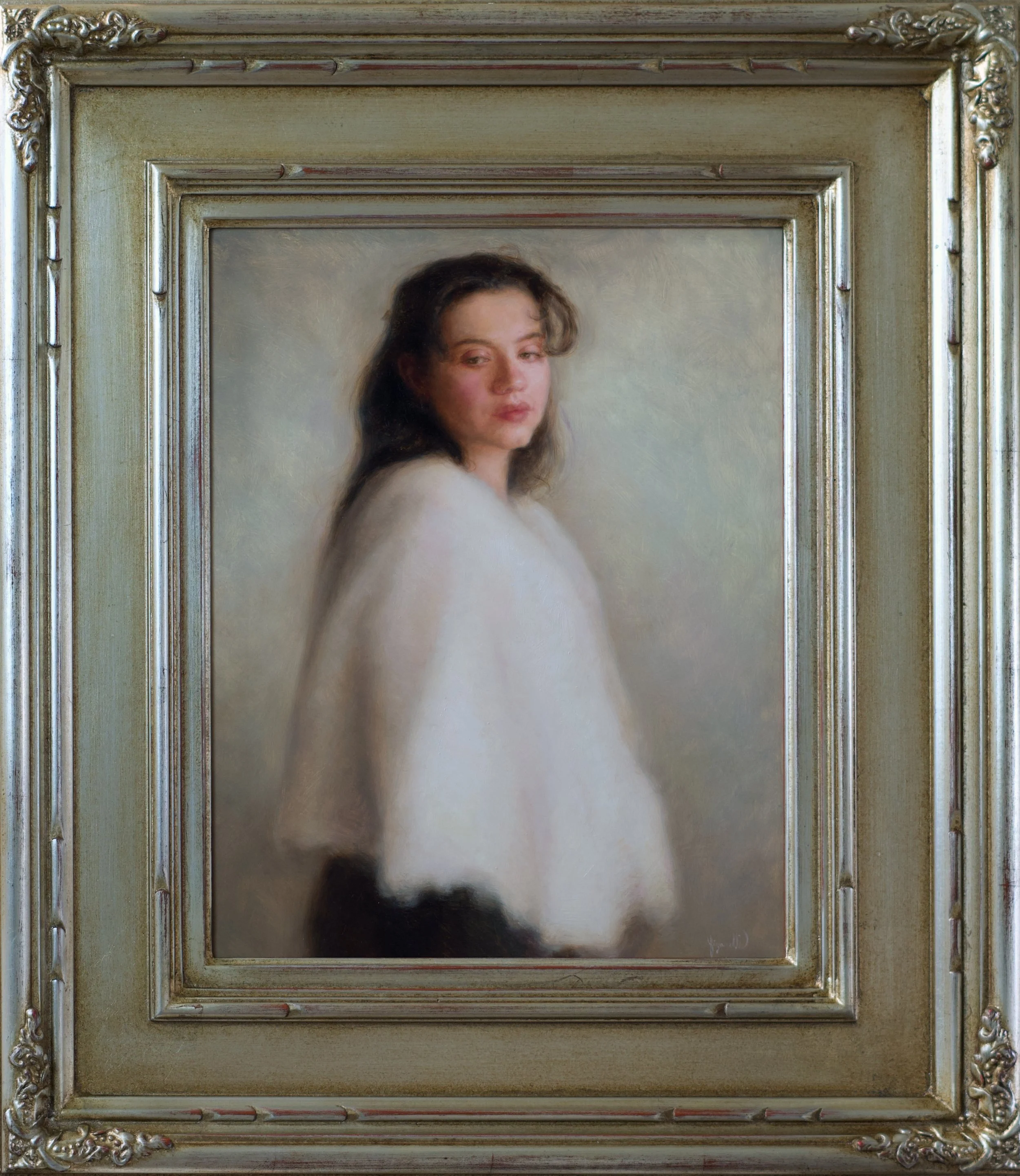 "Fixate", 14x18", oil on panel, available, please email with inquiries