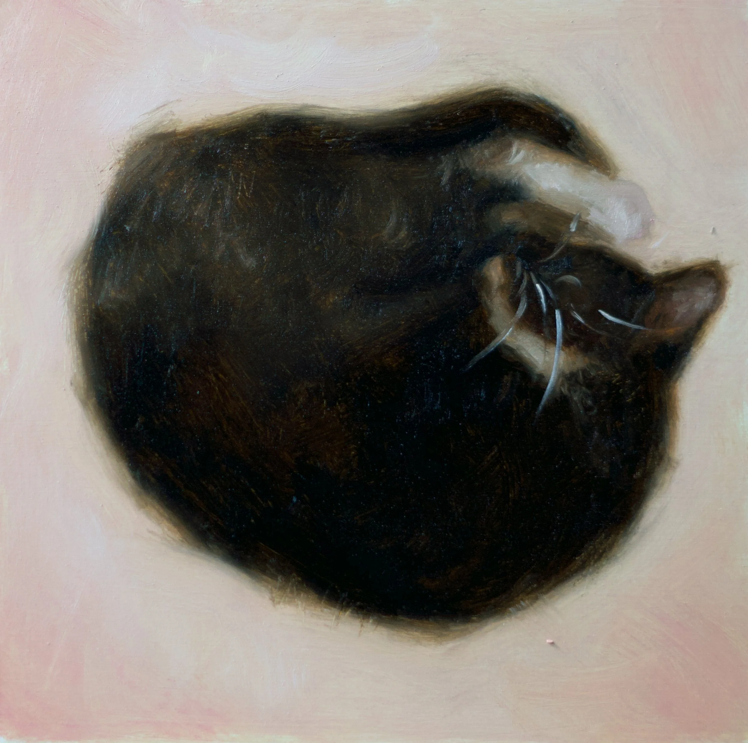 "When She Snores", 6x6", sold