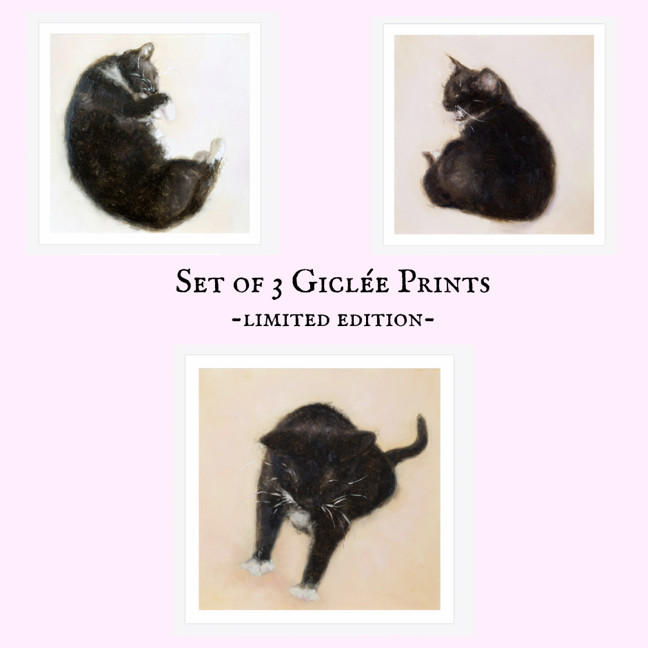 LIMITED EDITION "To Be..." | Kitty Giclée Prints set of 3