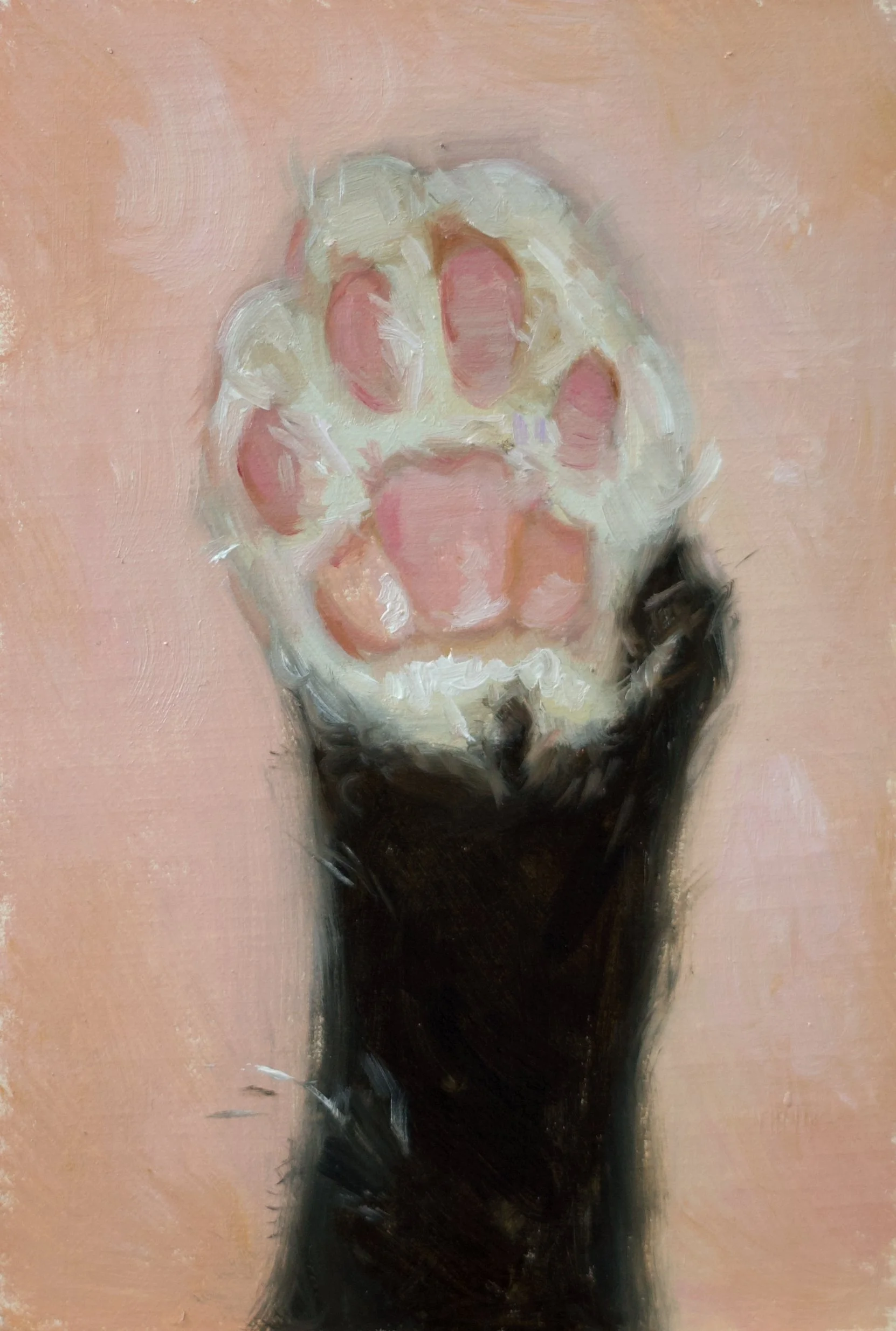 "Toes", 4x6", oil on panel, available, tap to purchase
