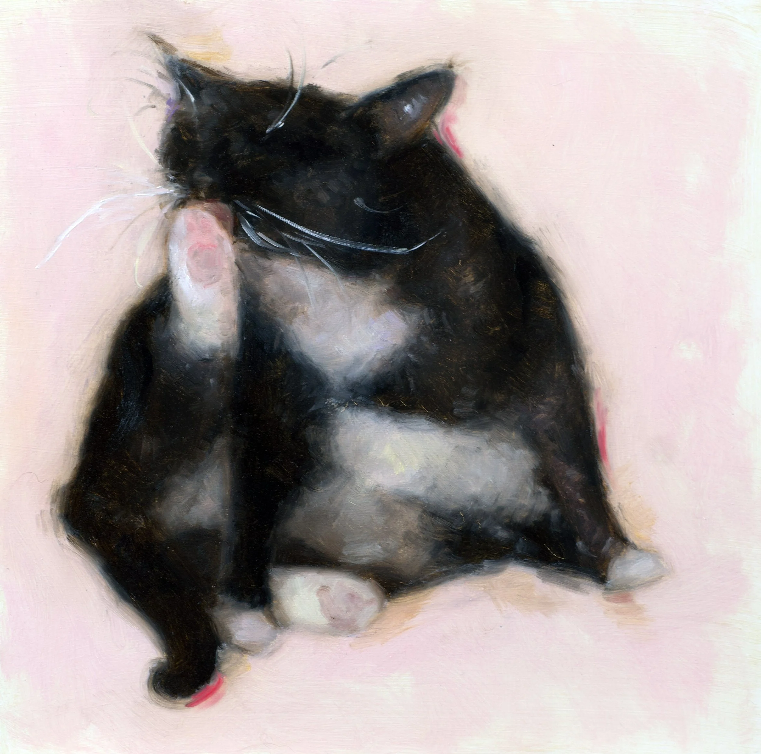 "To Be Bathing", 8x8", sold