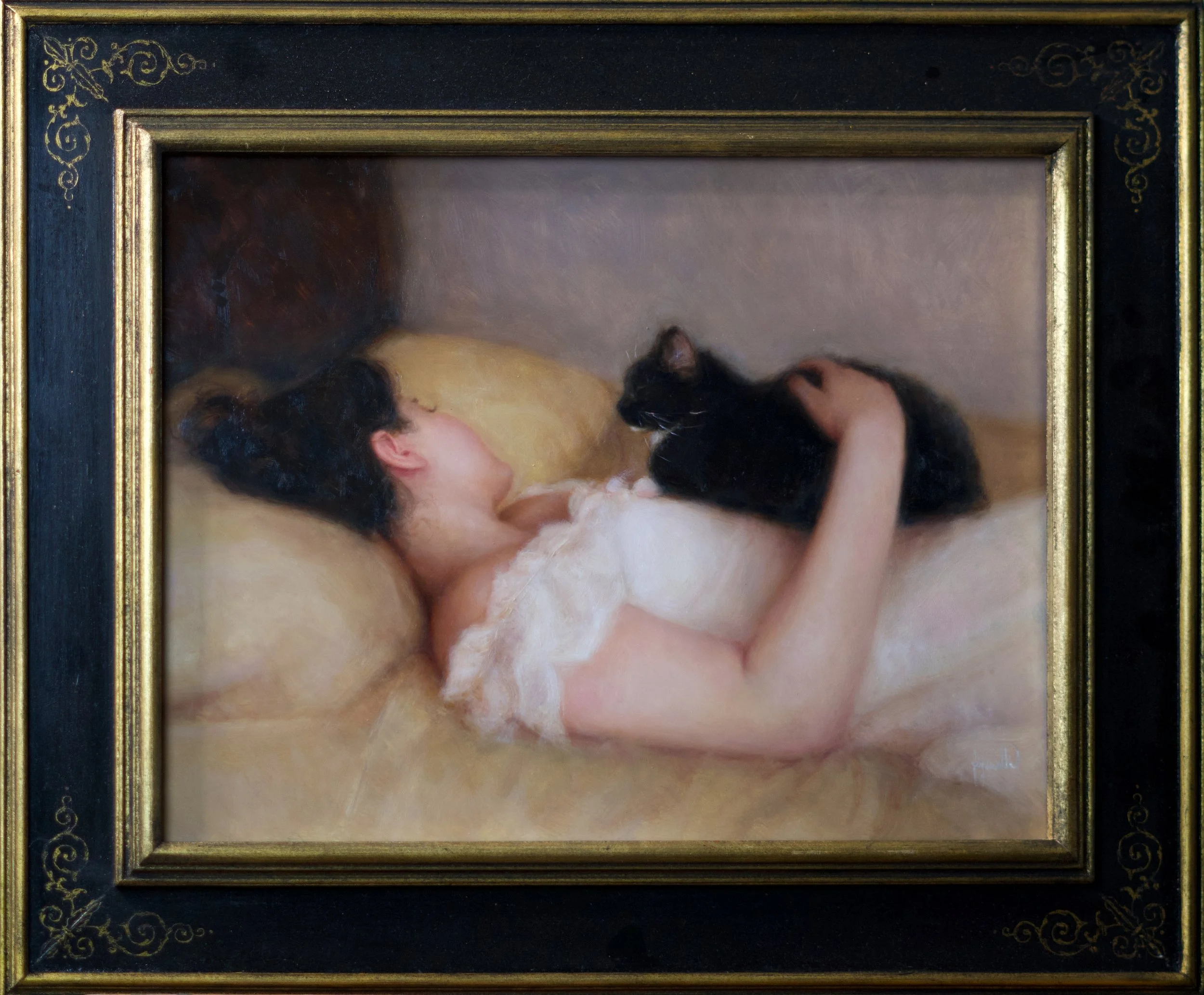 "At Rest", 14x18", oil on panel, sold