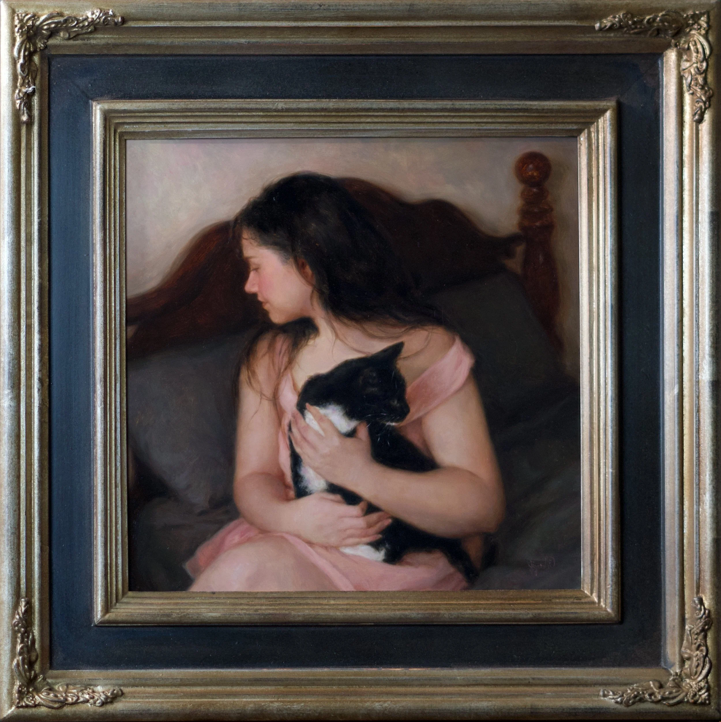 "Watchers", 16x16", oil on panel, available, $3,000