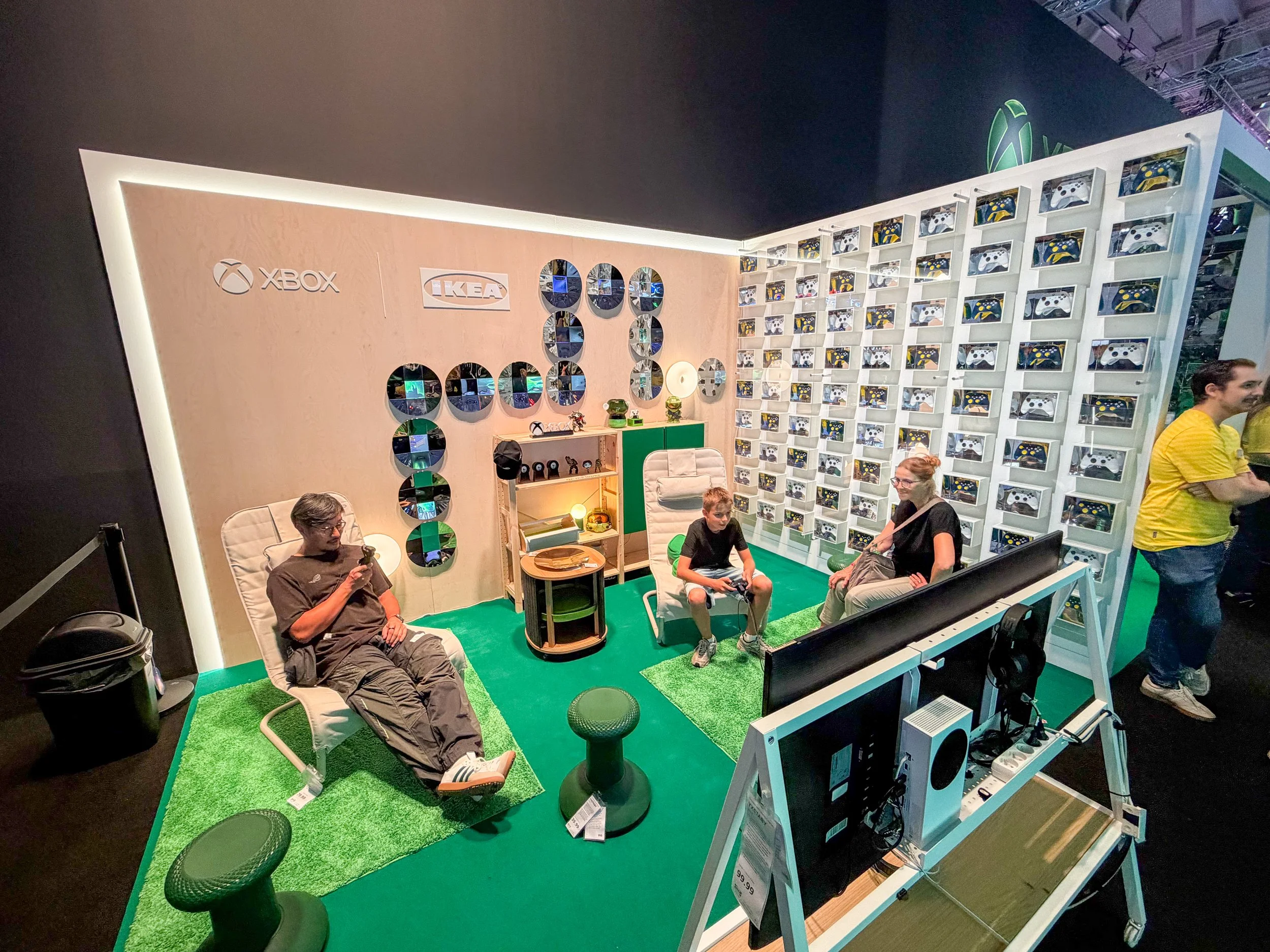 Xbox and IKEA gaming room collaboration at Gamescom 2026, designed as a relaxed home style space for visitors to play