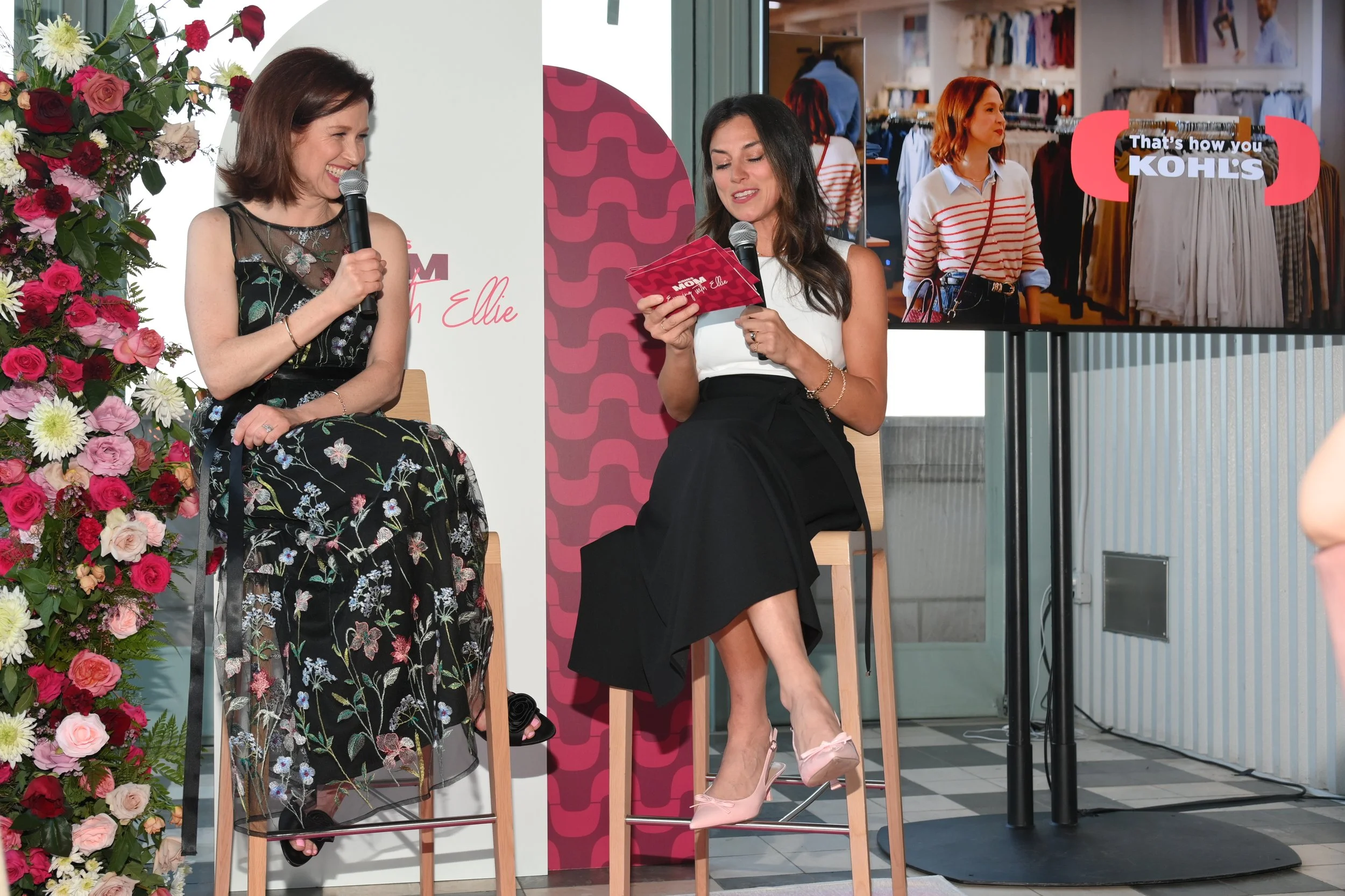 Actress Ellie Kemper speaking as the brand advocate for the Kohl’s Mom campaign, in partnership with Cogs & Marvel.