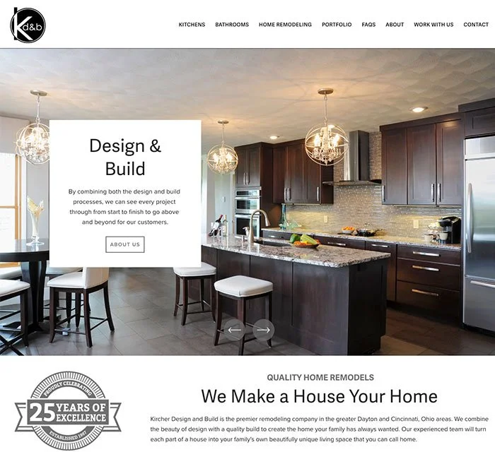 Kircher Design & Build Website