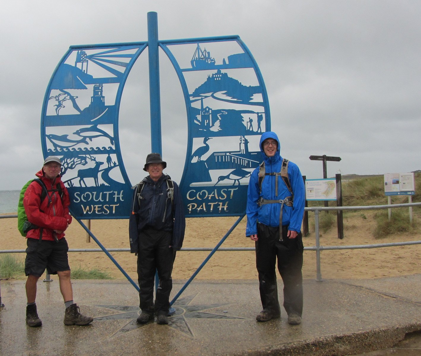 Soaked but happy at the end of the path