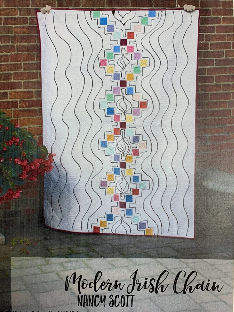 "Modern Irish Chain” is a Free St. Patrick's Day Quilt Pattern designed by HollyAnne Knight from String & Story!