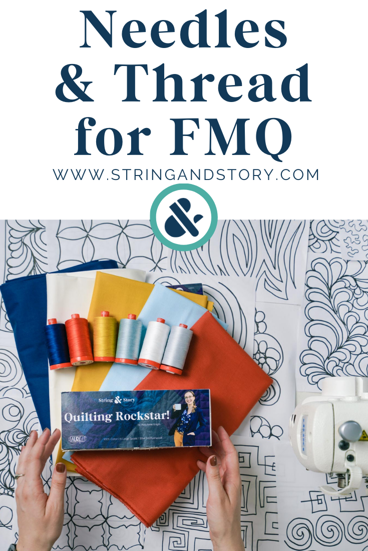 Needles And Thread For Free Motion Quilting String Story