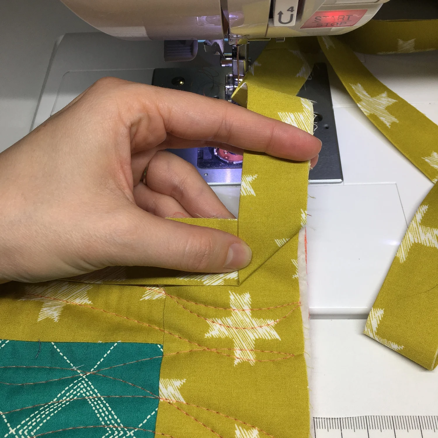 Quilting Basics How to do Machine Quilt Binding — String & Story