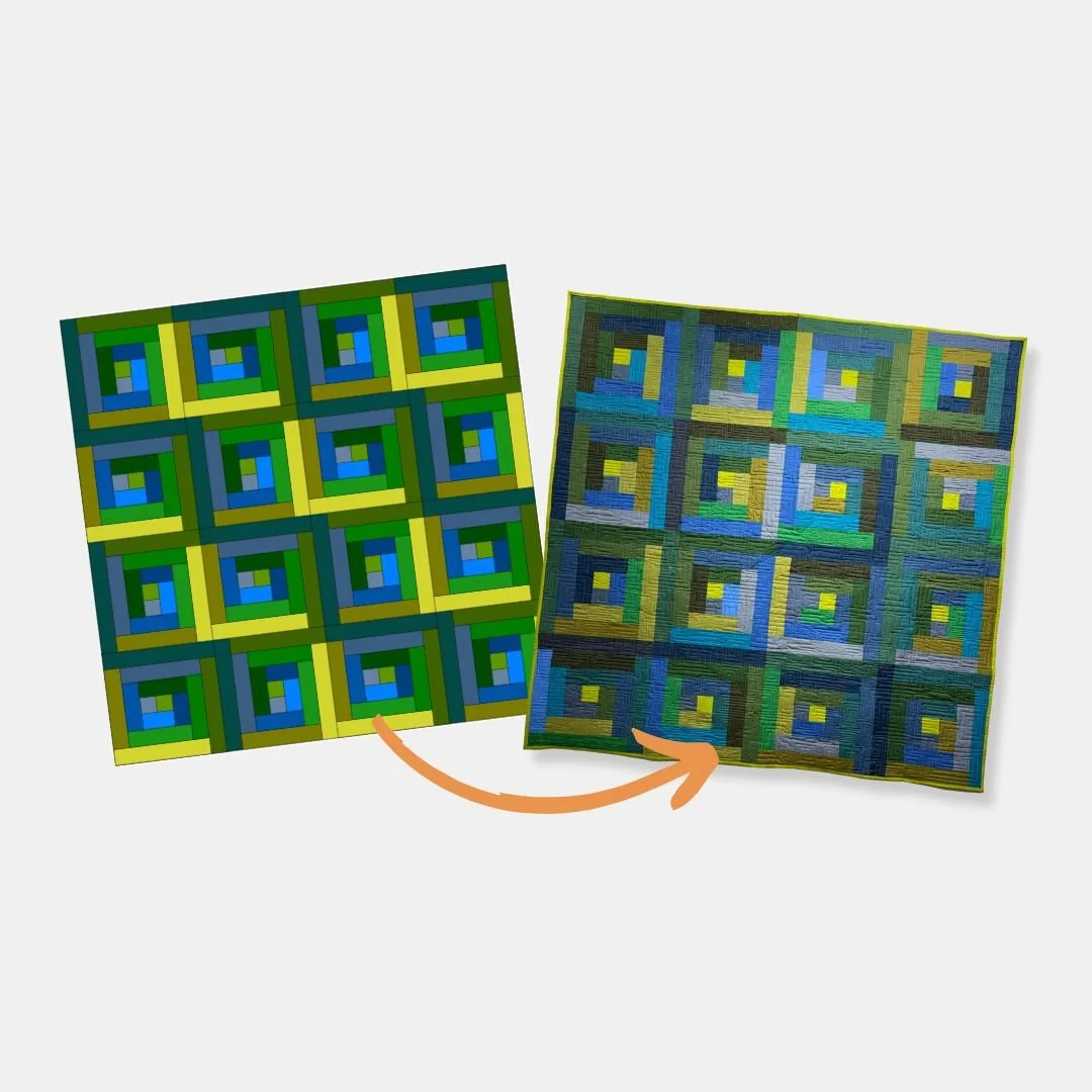 Log Cabin Quilt-A-Long