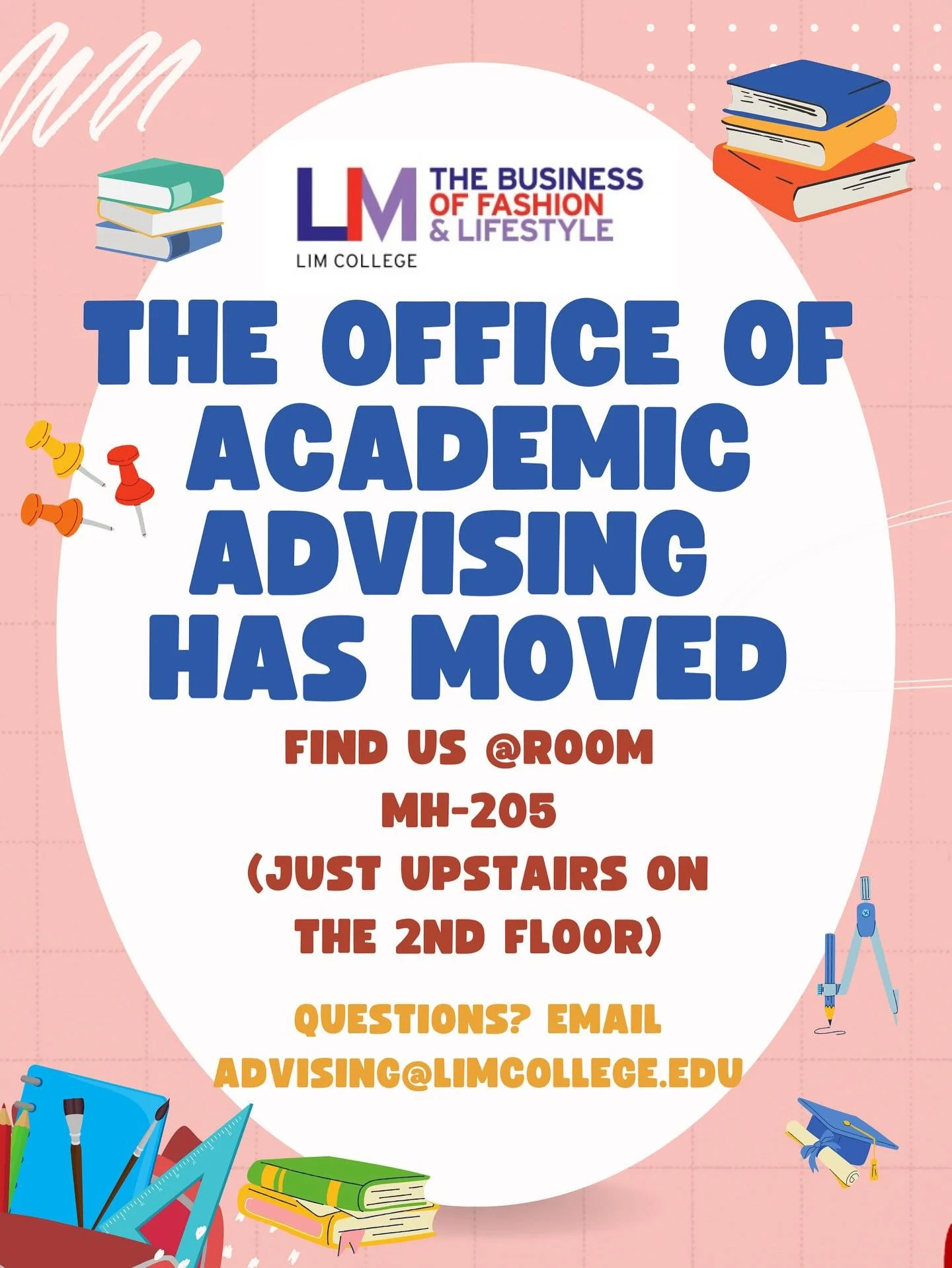 Academic Advising has moved! Head over to their new space in Maxwell!