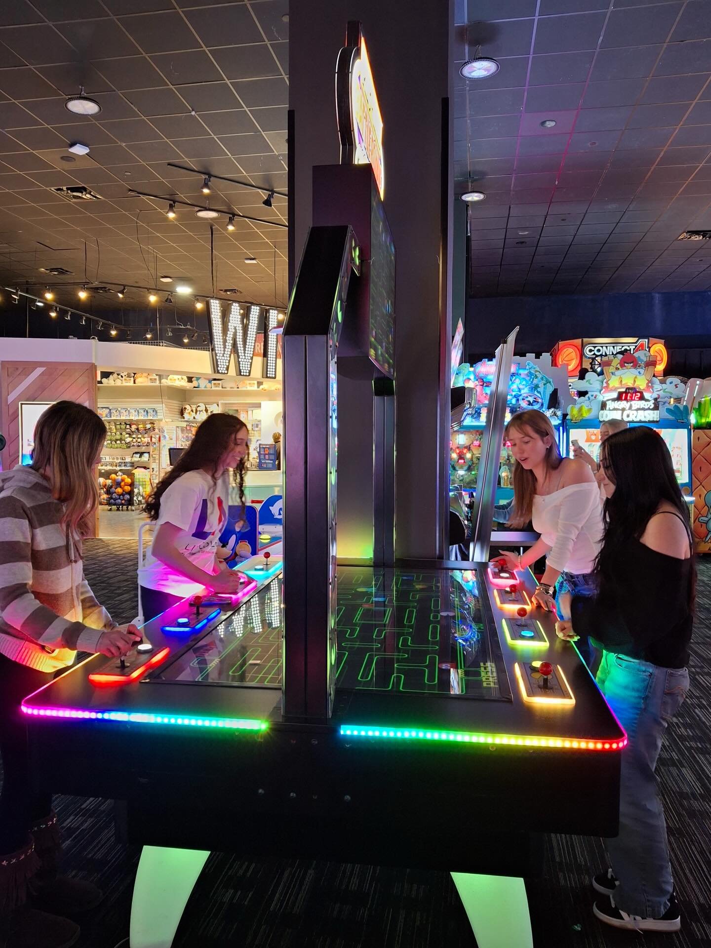 Some of our new students enjoying Dave &amp; Busters with their Orientation Leaders!