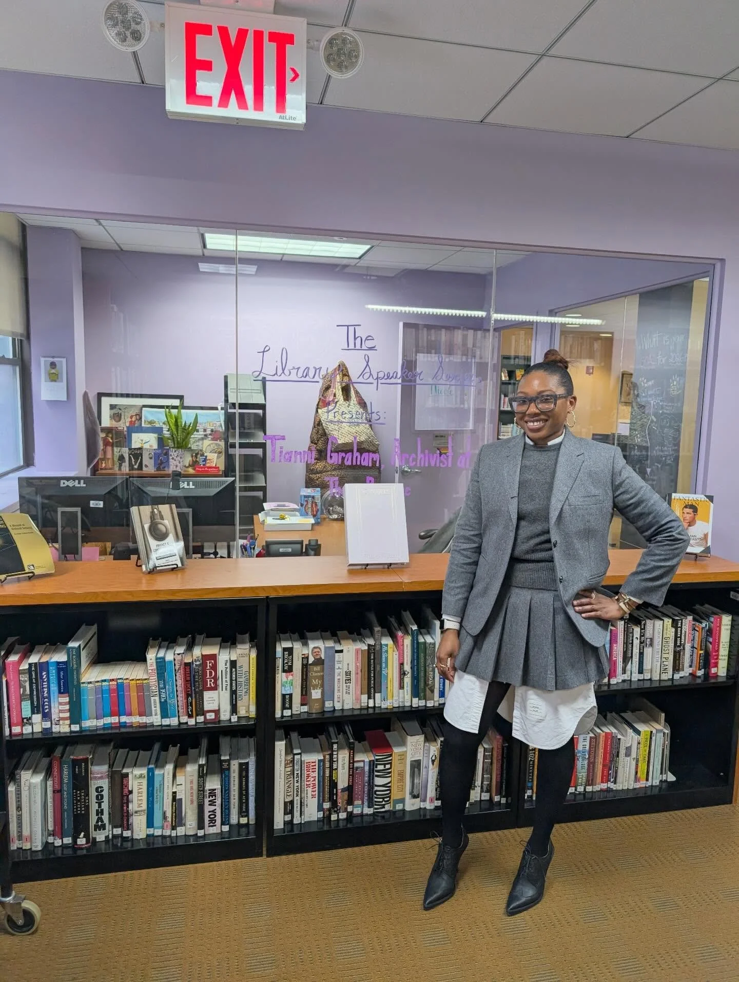 Earlier this week, the Adrian G. Marcuse Library kicked off their Spring 2026 Library Speaker Series featuring Tianni Graham, Founder and Curator of archivealive (@archivealive) and 2018 LIM College Alumna.