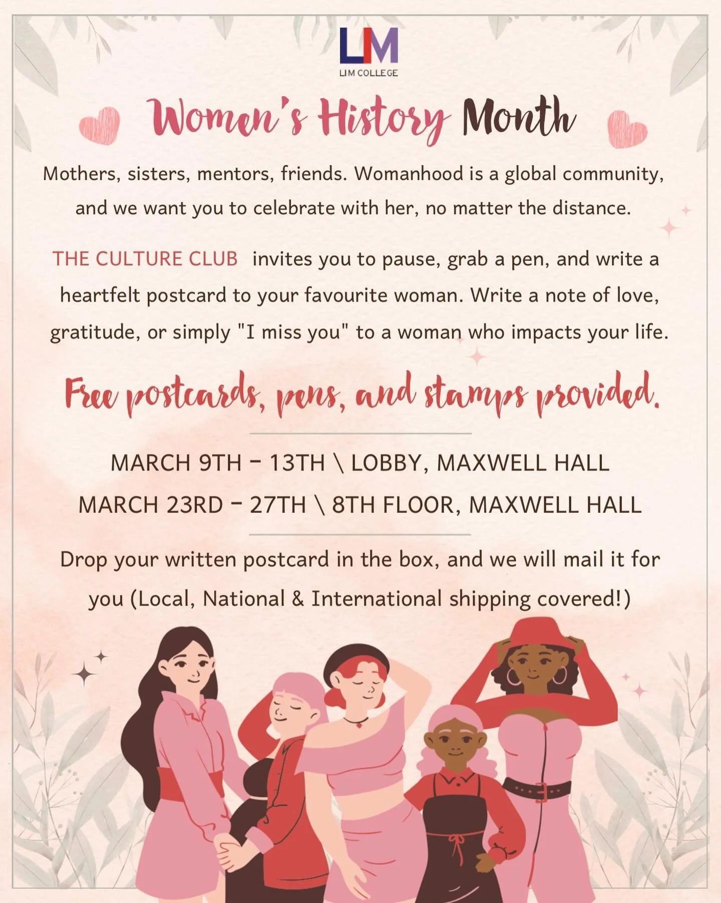 Celebrate Women&rsquo;s History Month with the Culture Club!