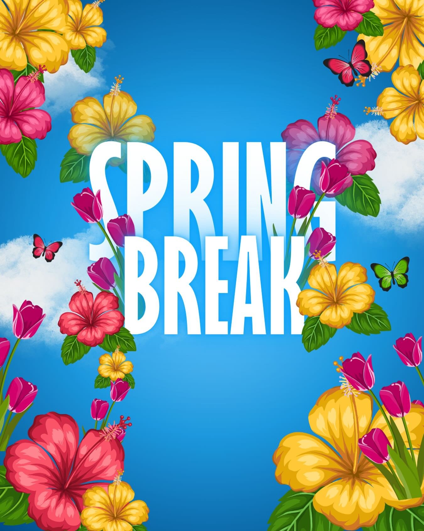 Today is the start of Spring Break! 

Hope everyone has a nice week off. 

The College will reopen Monday, March 23rd.