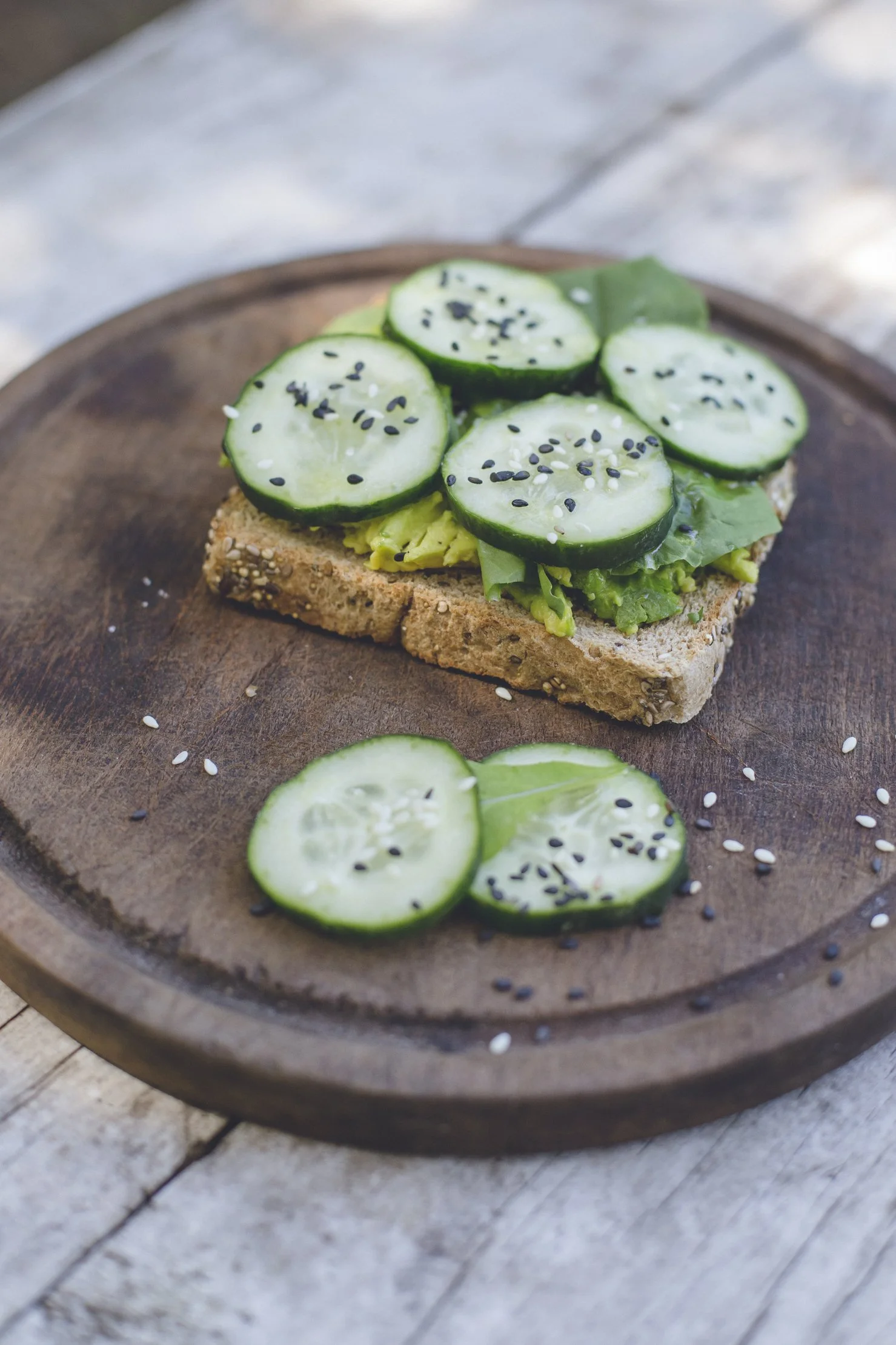 Smashed Cucumber Avocado Toast Recipe
