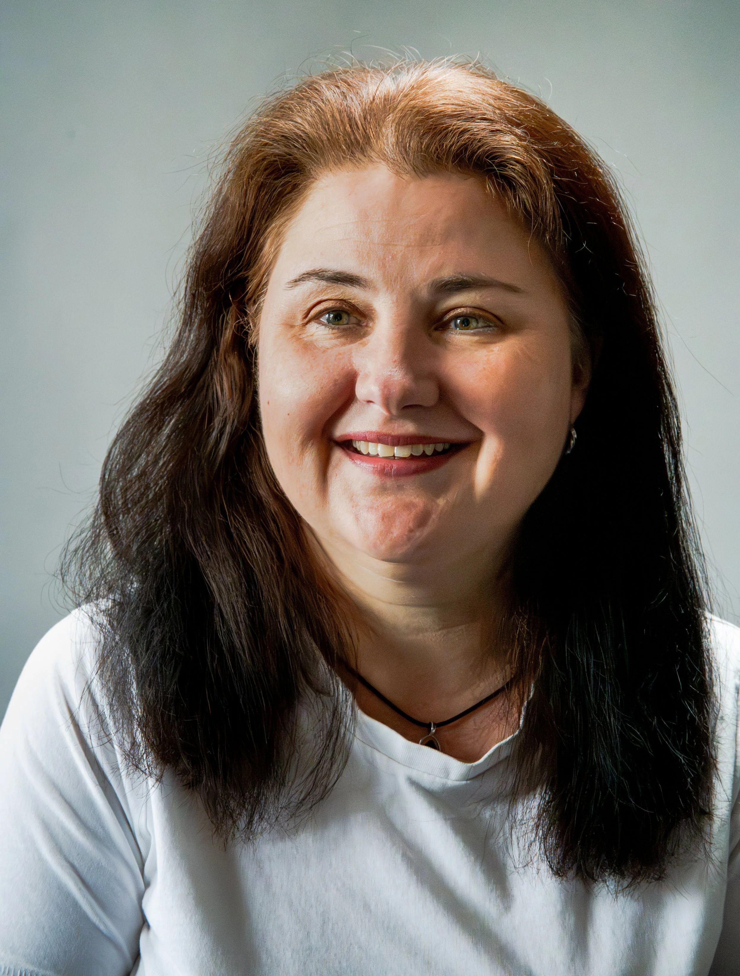 35. Tracey works for the NHS mainly but is also an actor when time allows, loves her kids and her cats and feels very blessed for the people in her life. Also wants it known that the round cheeks are hereditary!