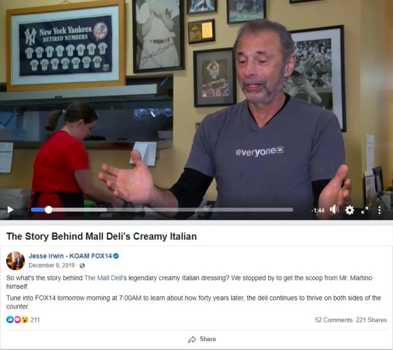 This is a test description of Mall Deli.