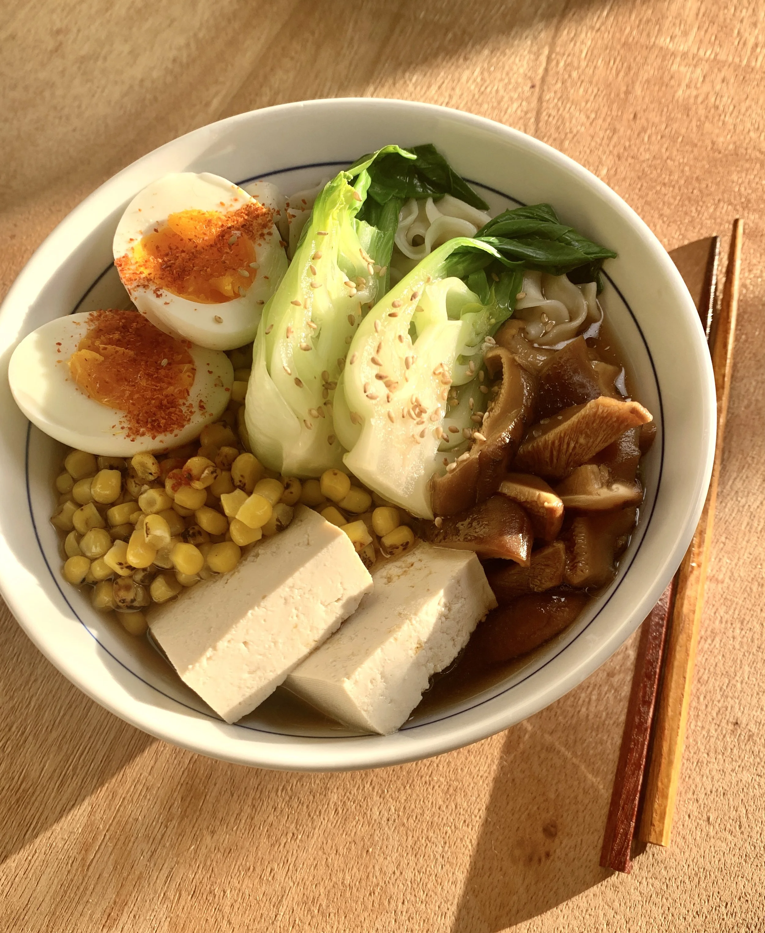 Vegetarian Shiitake Mushroom Ramen — Elle DeBell Cooks