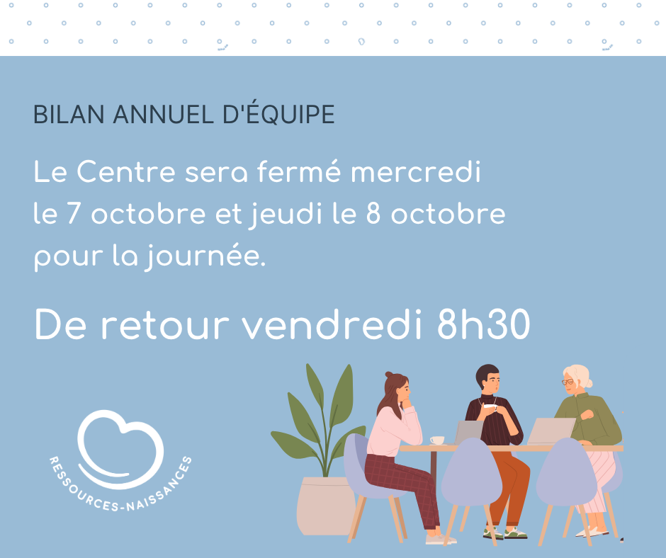 Bilan annuel d’équipe - Centre fermé 