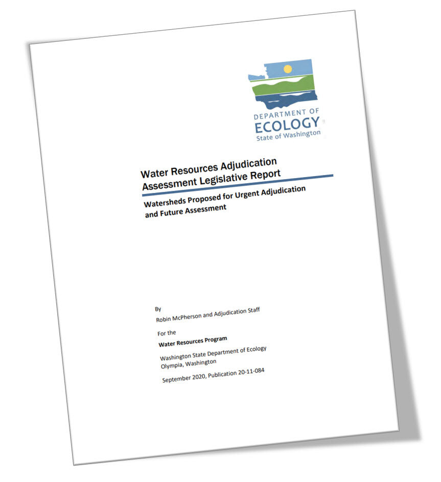 Water Resources Adjudication Assessment Legislative Report