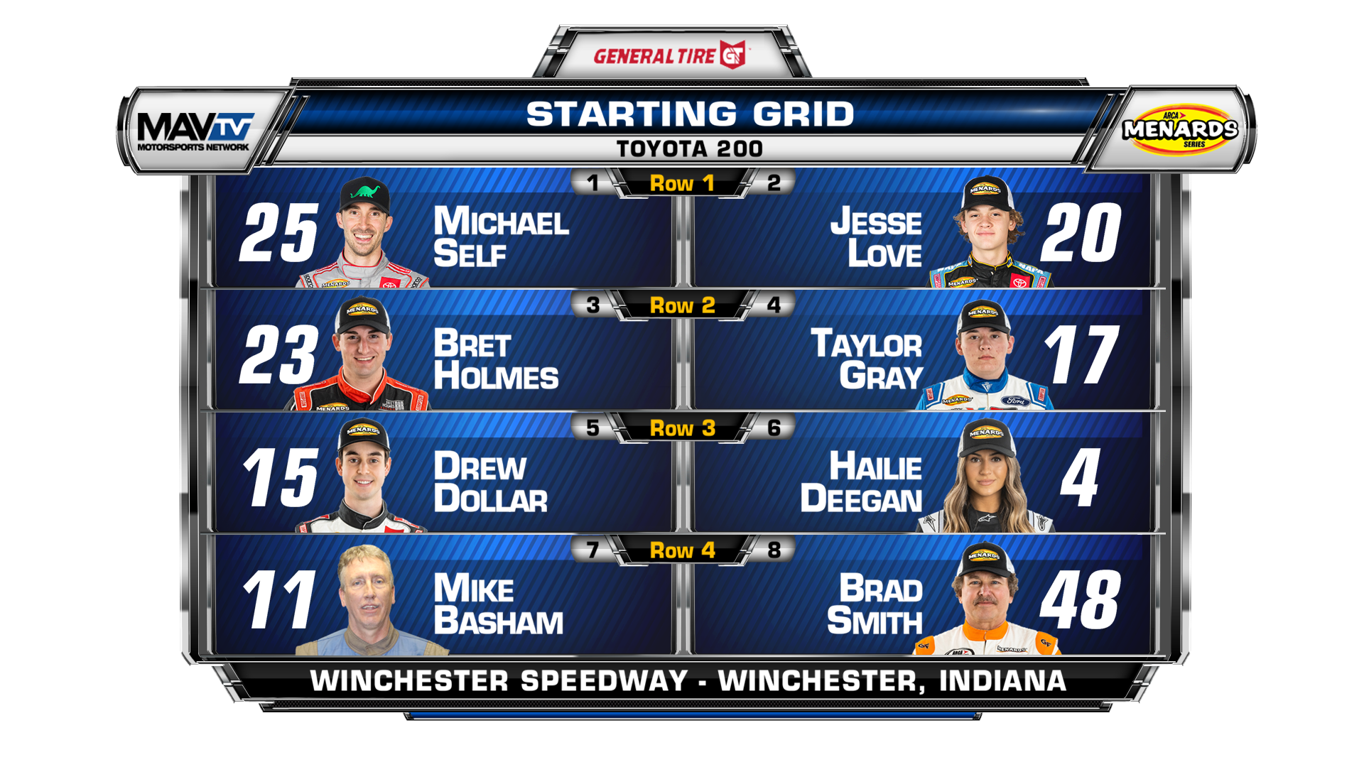 Racing — TV Graphics