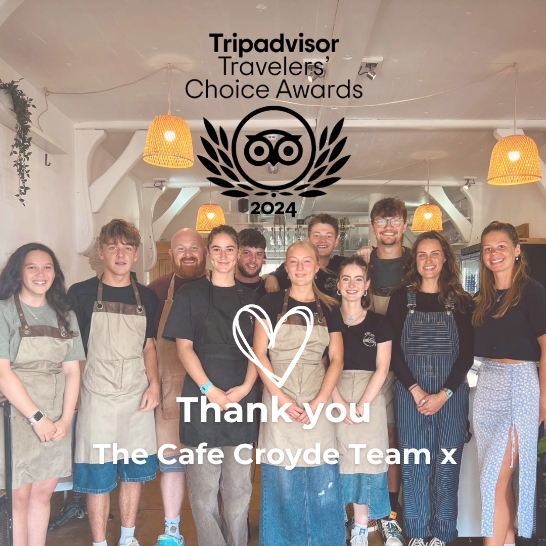 Cafe Croyde Earns the 2024 Tripadvisor Travelers' Choice Award!