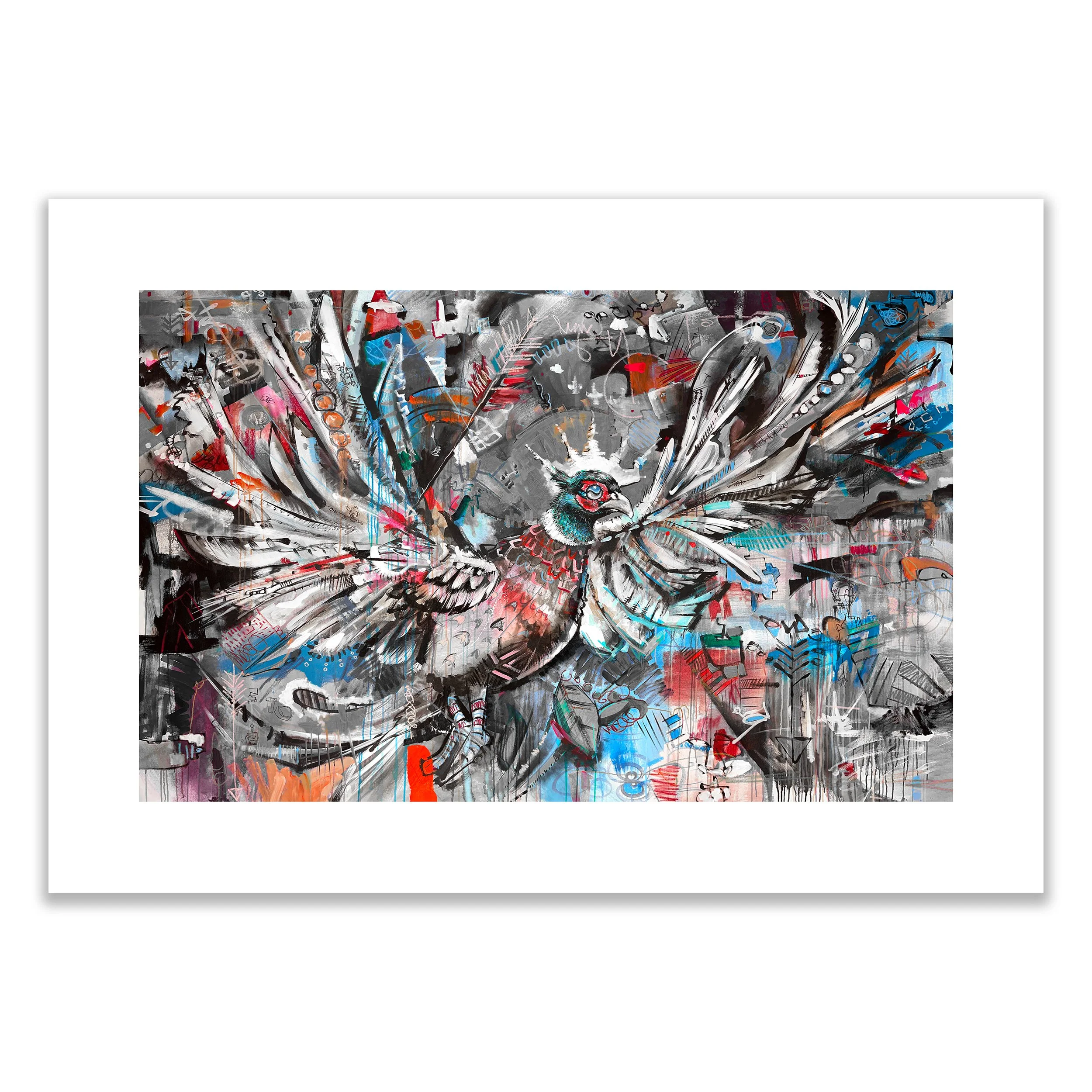"Chaos" Print Charcoal Limited Edition of 1 (Hand-Embellished)