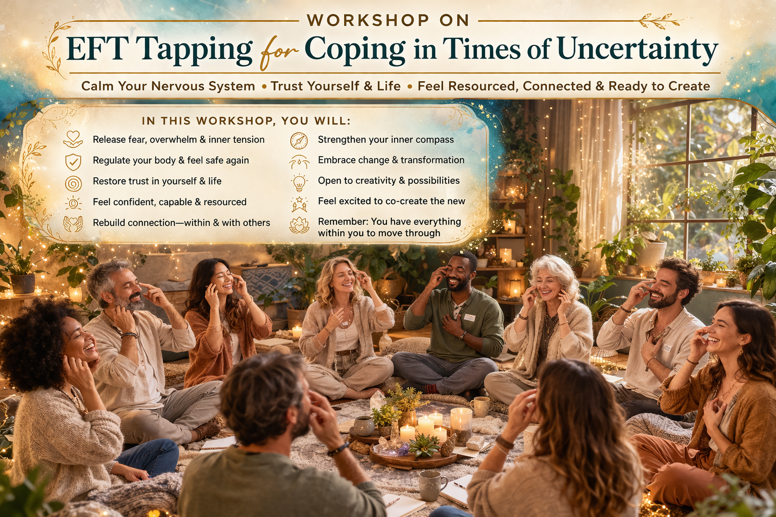 Finding Your Ground in Uncertain Times: an EFT Tapping Workshop (for Beginners and Experts)
