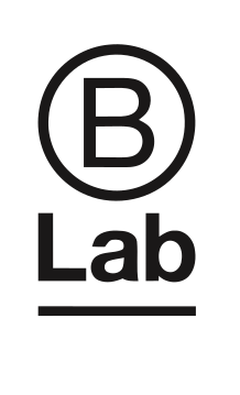 Logo of B Lab. The "B" is encircled, and "Lab" is written below it with an underline