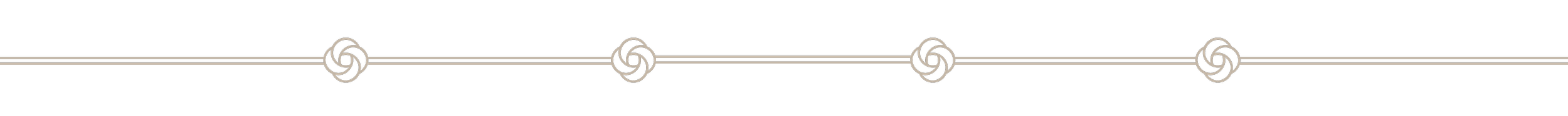 Decorative border with a black background and beige floral motifs connected by lines.