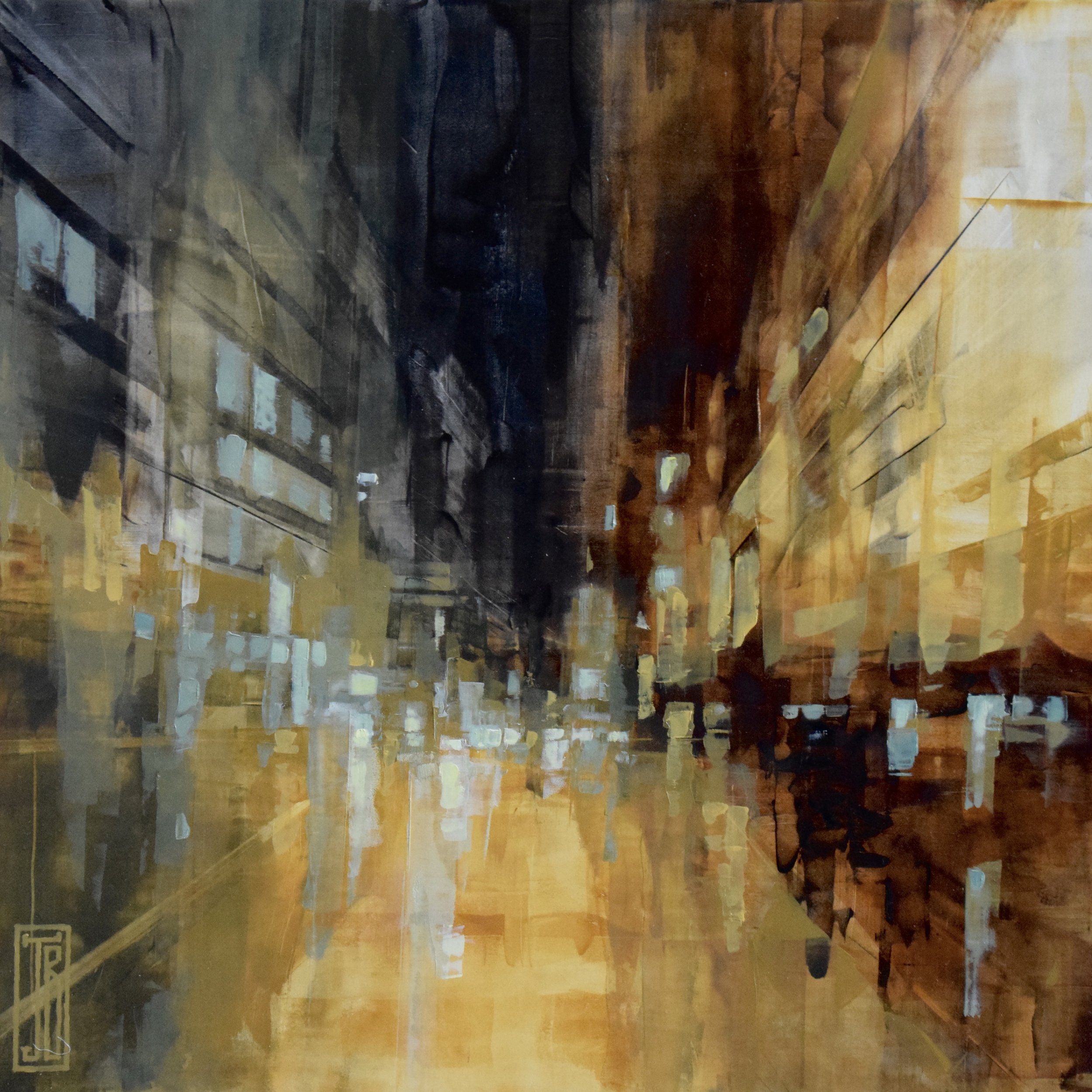 Cityscape in Gold