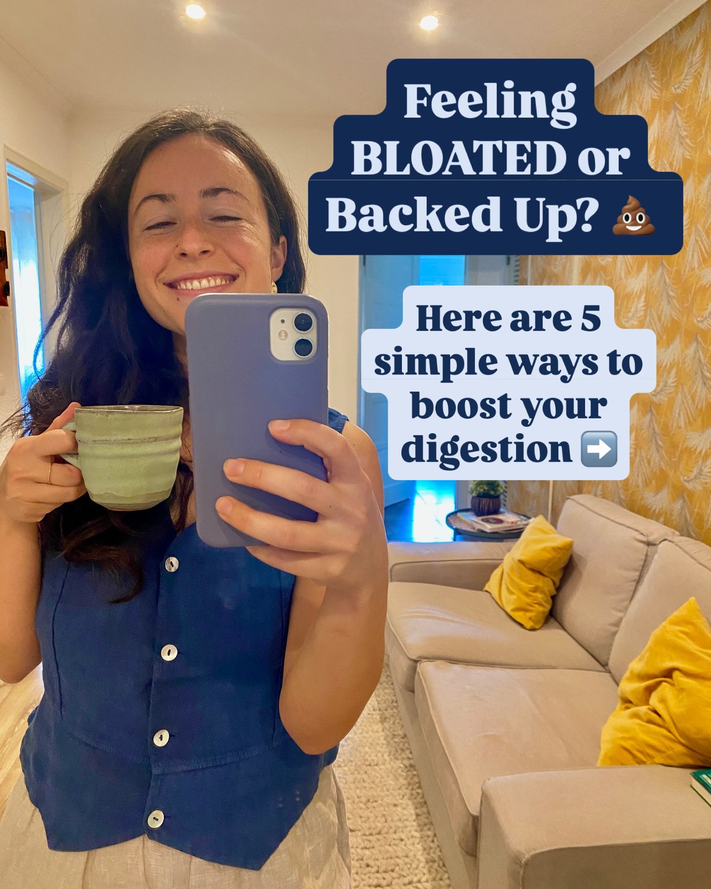 Ever feel 6 months pregnant after a normal lunch? 🤰🏻
 Like your jeans fit in the morning&hellip; but not by 2pm? 👖
 Or it&rsquo;s been days since you pooped and you&rsquo;re beyond uncomfortable? 🥴

Bloating, constipation, and that heavy, stuck f