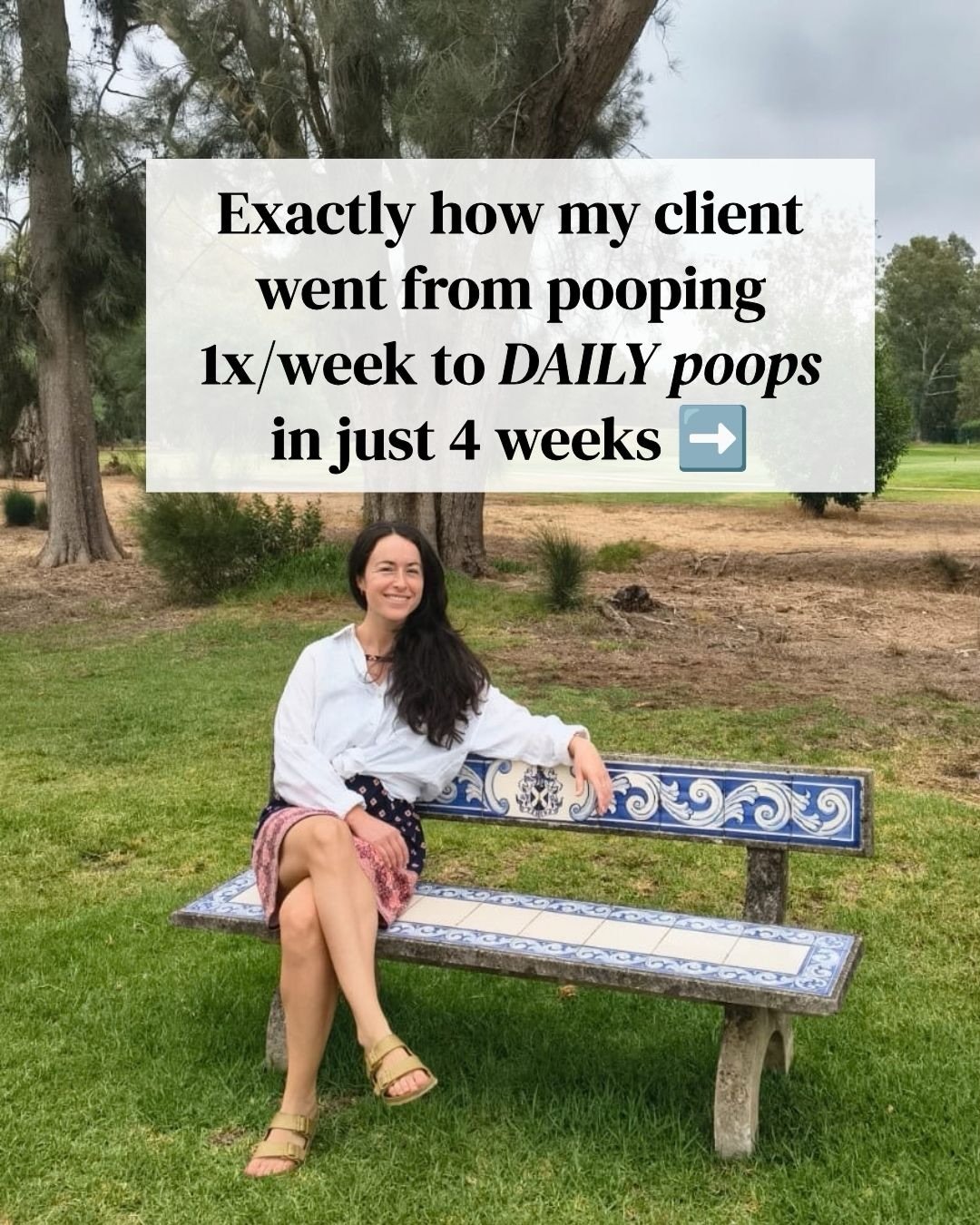 This kind of transformation is possible for you, too (even if you feel like you&rsquo;ve already tried everything) 💛

To go from pooping once a week to daily in just 4 weeks is a HUGE win, and if you&rsquo;ve also been struggling for years (or decad