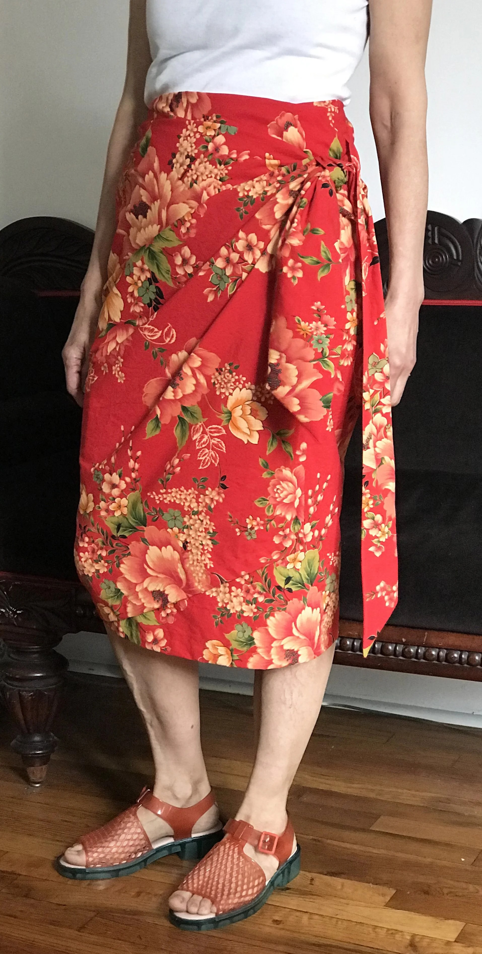THAI FLORAL SARONG SKIRT