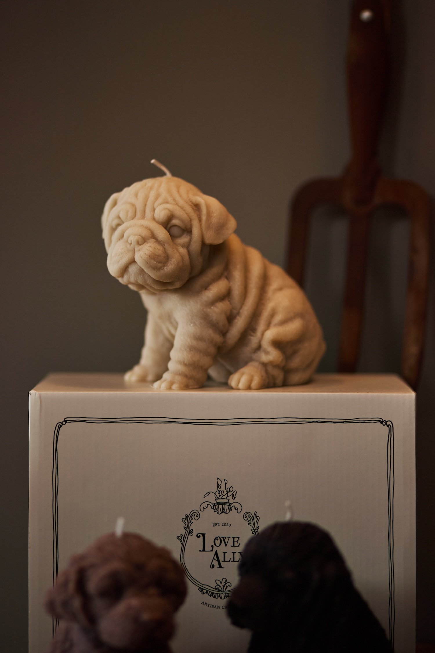 Handcrafted Artisan Dog-Shaped Candles