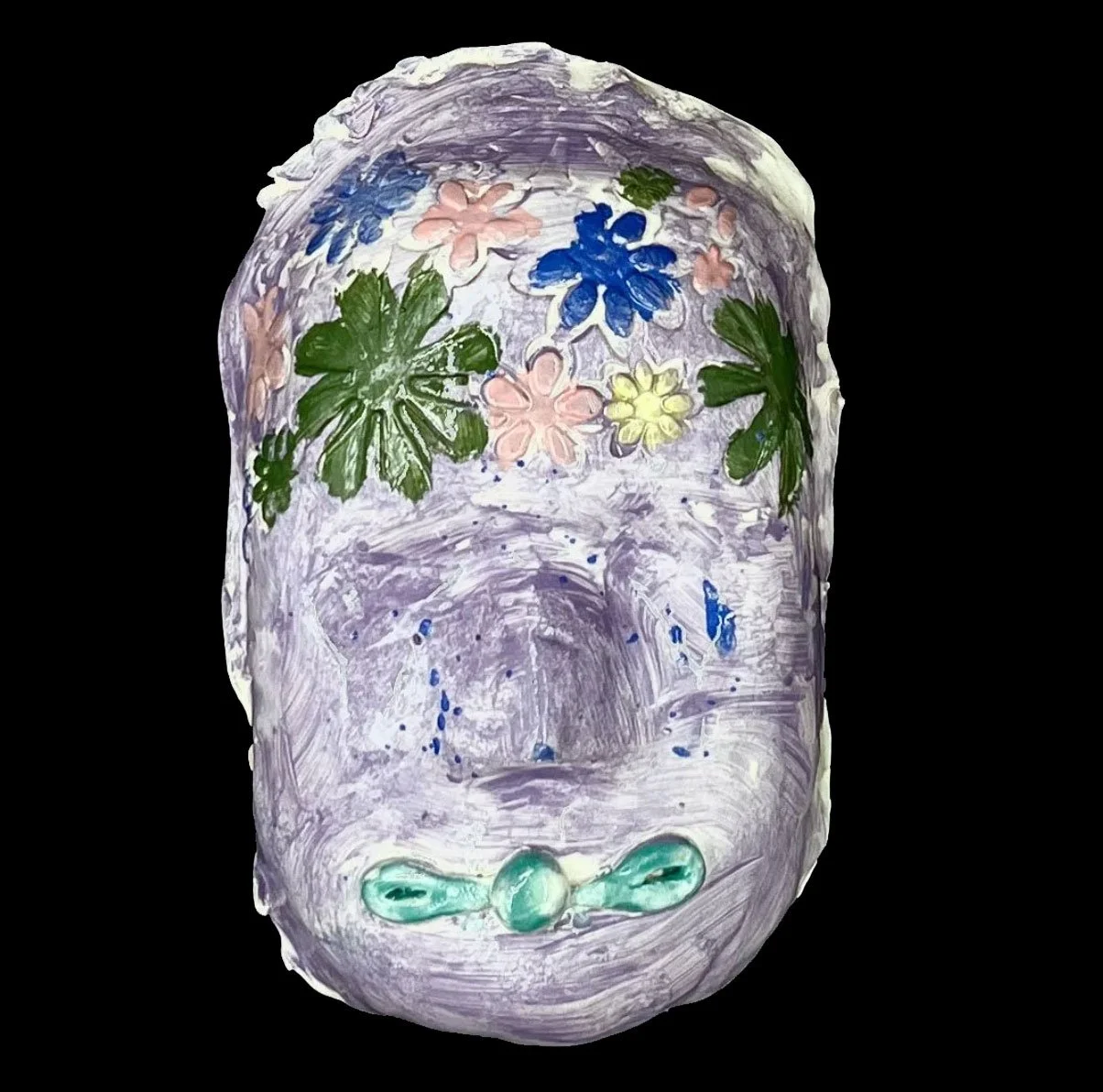 Ceramic mask made at Chapin School New York City 2024