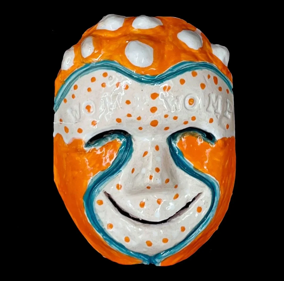 Ceramic mask made at Chapin School New York City 2024