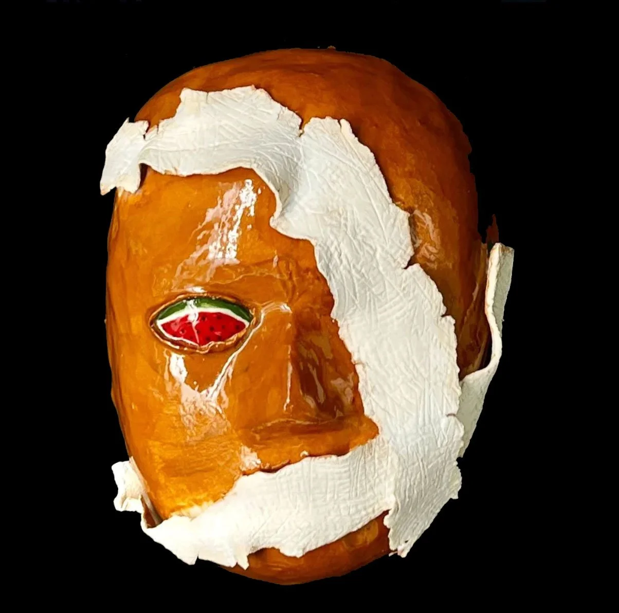 Ceramic mask made at Chapin School New York City 2024