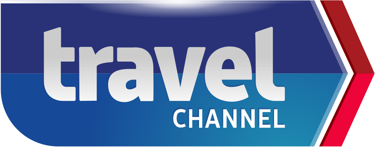 Travel Channel logo with blue background and white text.