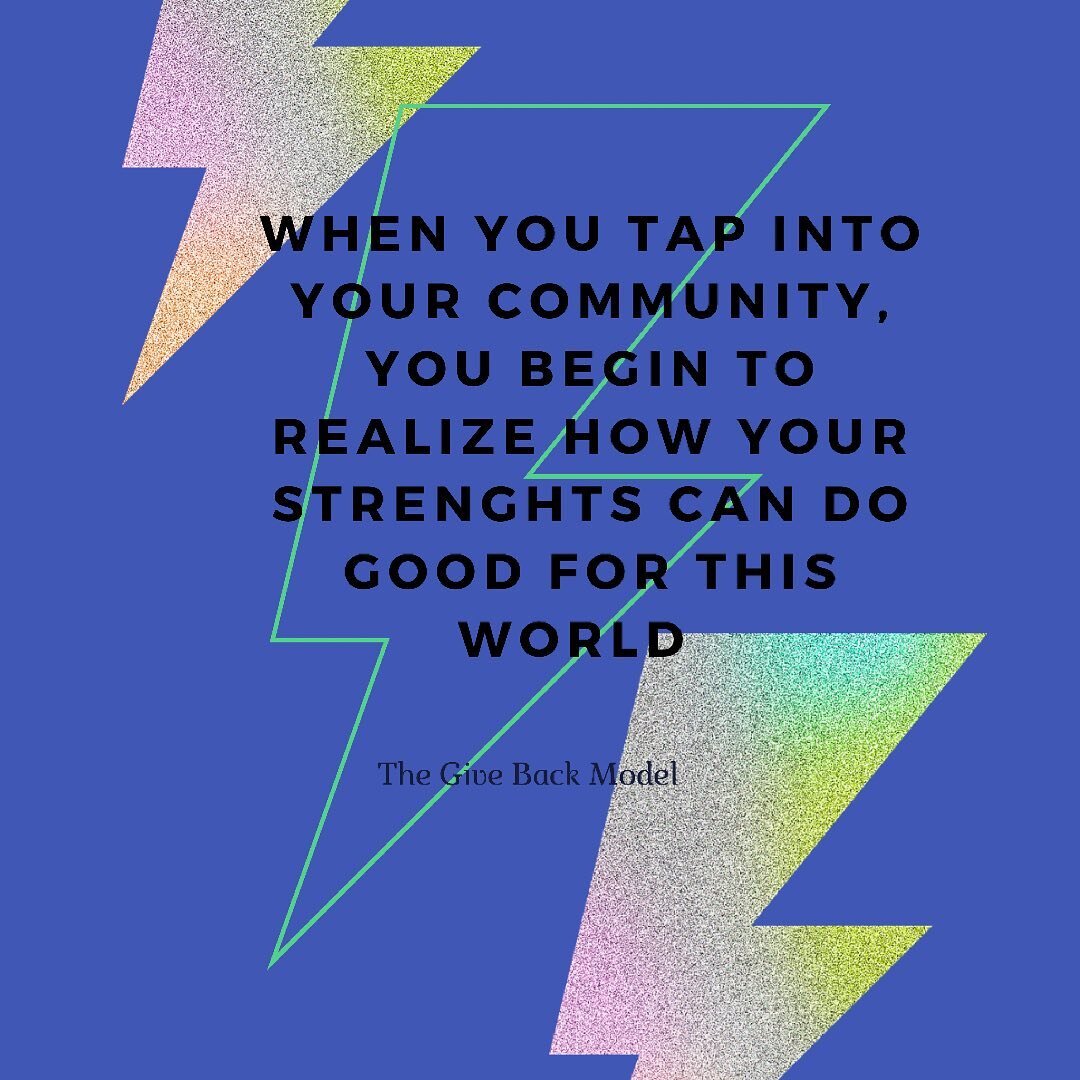 Know your community. Know its needs. See where your heart and skill fit in. 
.
.
.
:
#Giveback #entrepreneurs #thegivebackmodelmovement #causedriven #dogood #podcast #thegivebackmodel #hypewoman #shopforacause #payitforward #communitylove #richmondva