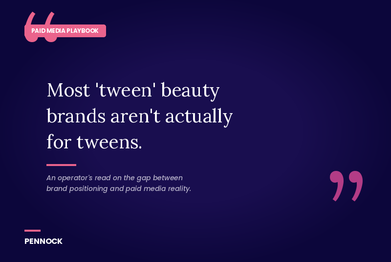 Tween Skincare Paid Media in 2026: An Honest Operator's Read