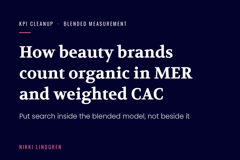What Beauty Brands Should Include in MER and Blended CAC