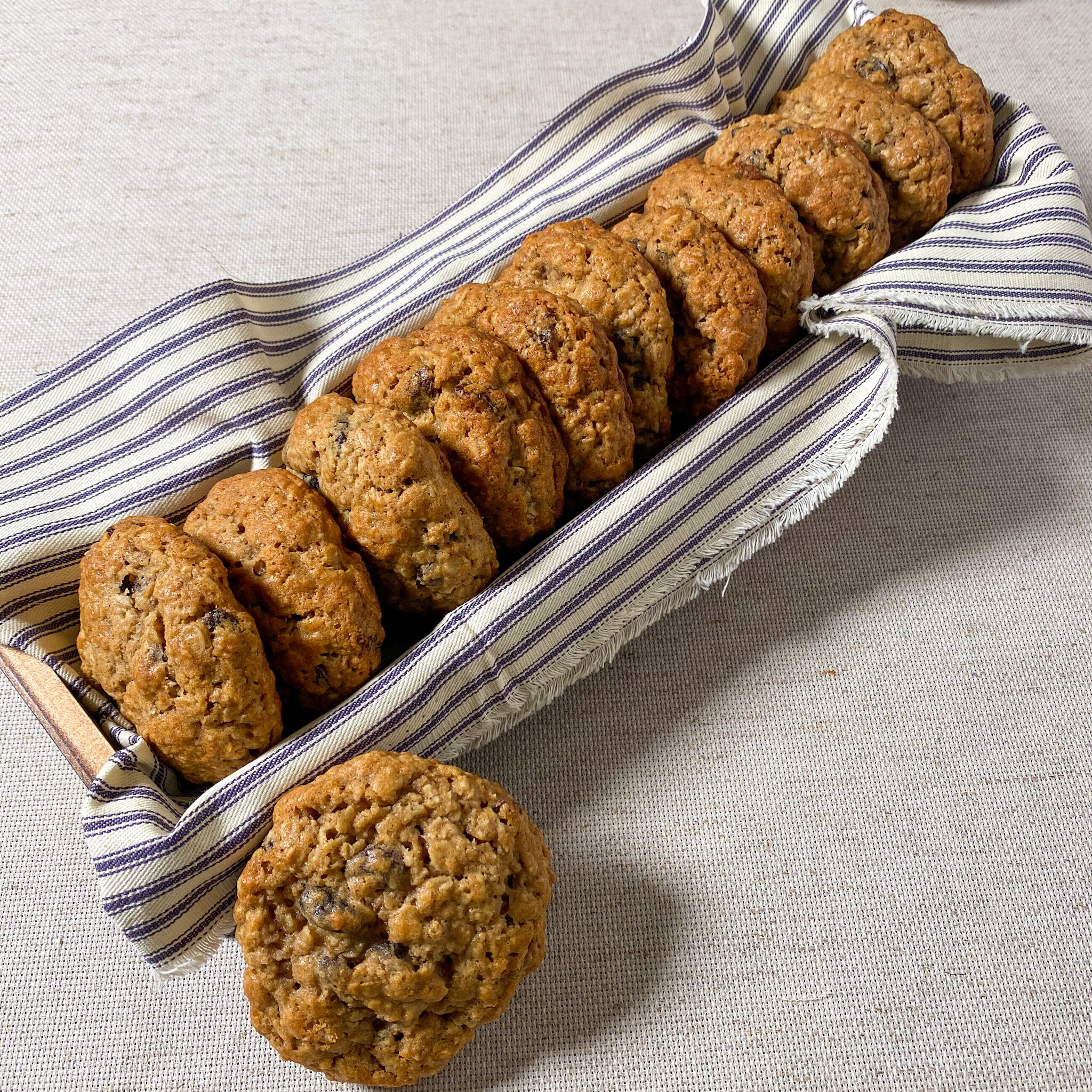 Dozen oatmeal & raisin cookies