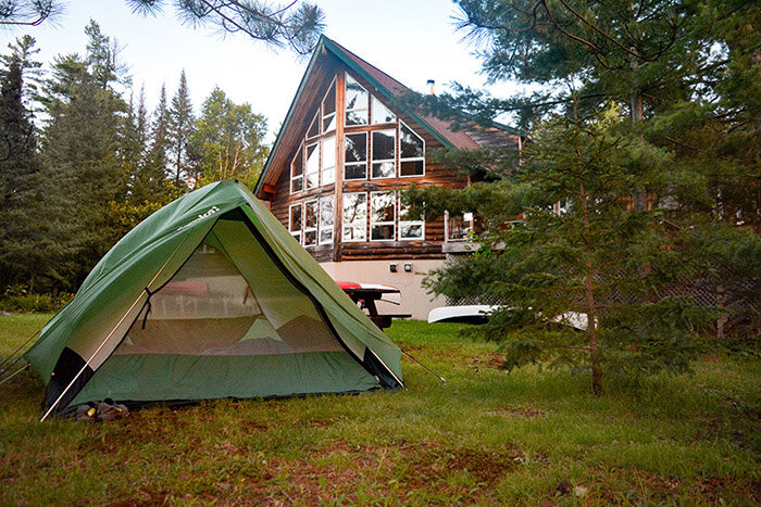 Camping in front of Smoothwater Lodge, Temagami.jpg