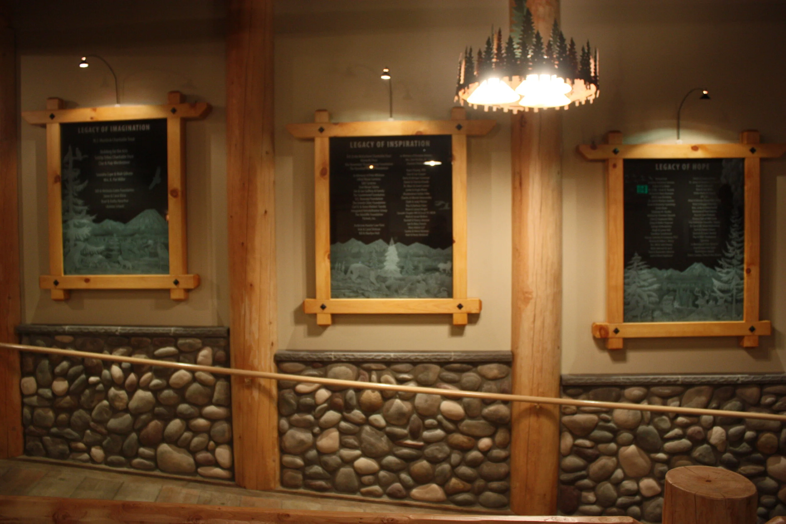 The Lodge - Entry Ramp and Donor Wall